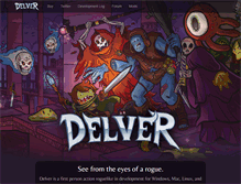 Tablet Screenshot of delvergame.com